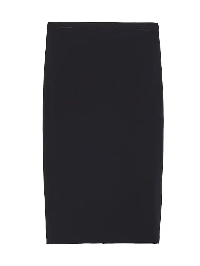 Women's Stretch Fabric Slip Skirt - Black