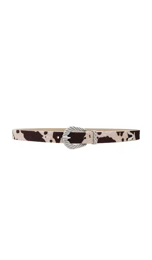 petit moments Slim Modern Faux Fur Rodeo Belt