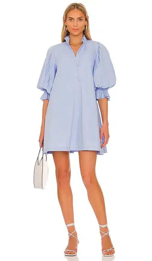 SOVERE Focus Pleat Smock Mini Dress