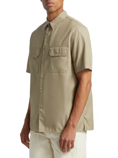 Nili Lotan Men's Short-Sleeve Double-Pocket Shirt - Alvaro - Size Large | Thumbnail 4 Nili Lotan Men's Short-Sleeve Double-Pocket Shirt - Alvaro - Size Large | Thumbnail 4