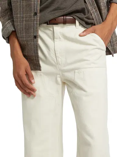 Nili Lotan Men's Miller Cotton Workwear Pants - Stone - Size 38 | Thumbnail 6 Nili Lotan Men's Miller Cotton Workwear Pants - Stone - Size 38 | Thumbnail 6
