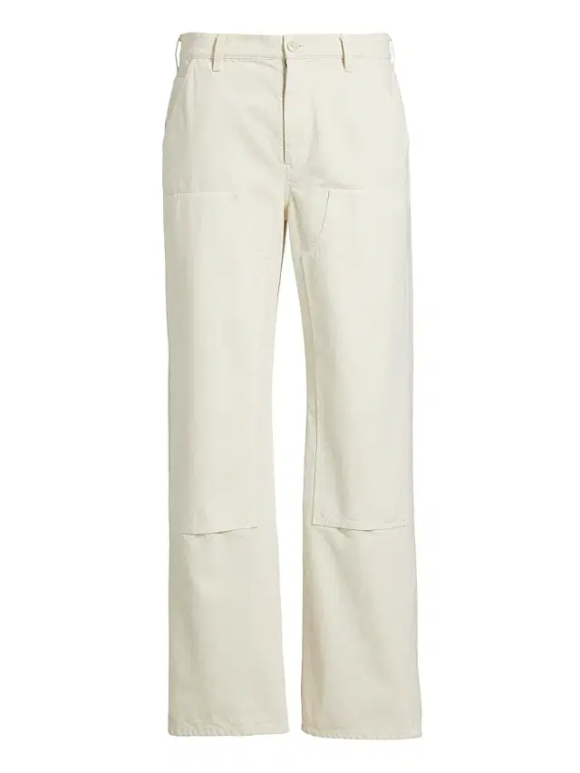 Nili Lotan Men's Miller Cotton Workwear Pants - Stone