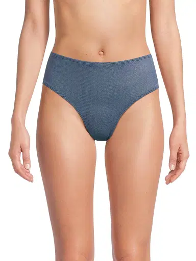 Change of Scenery Women's Classic Indigo Twill Bikini Bottom | Thumbnail 3