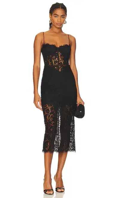 Bardot Olina Corset Midi Dress | Thumbnail 1