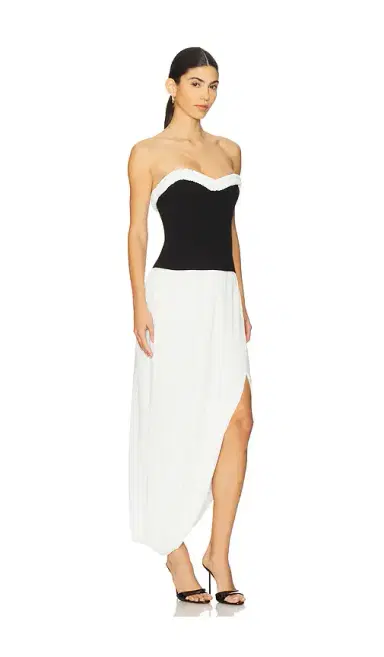 SIMKHAI Augusta Bustier Midi Dress | Thumbnail 2 SIMKHAI Augusta Bustier Midi Dress | Thumbnail 2