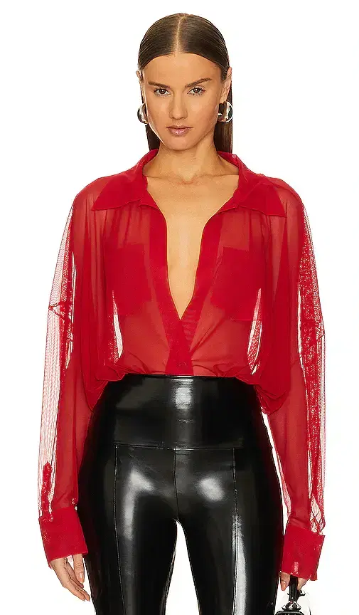 Super Oversized Shirt Bodysuit
