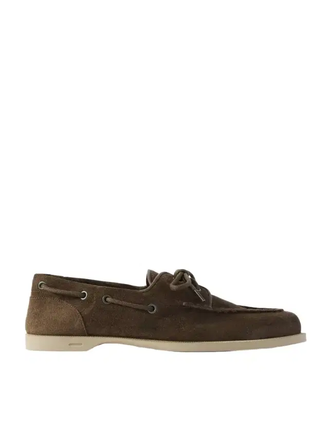 John Lobb Foil Suede Boat Shoes - Men