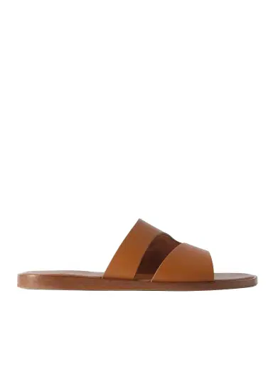 Loro Piana Pilat Plain Walk Cutout Leather Sandals - Men | Thumbnail 1 Loro Piana Pilat Plain Walk Cutout Leather Sandals - Men | Thumbnail 1