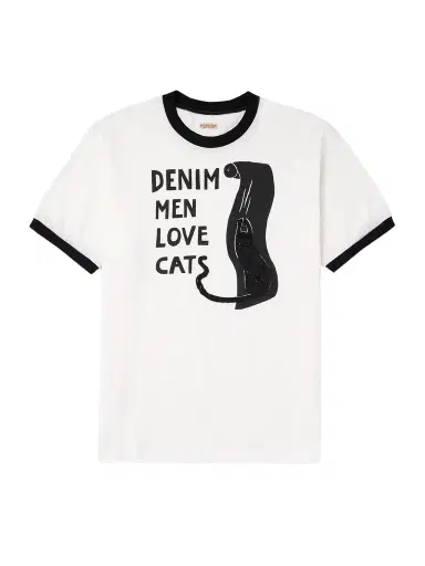 KAPITAL Flocked Printed Cotton-Jersey T-Shirt - Men | Thumbnail 1