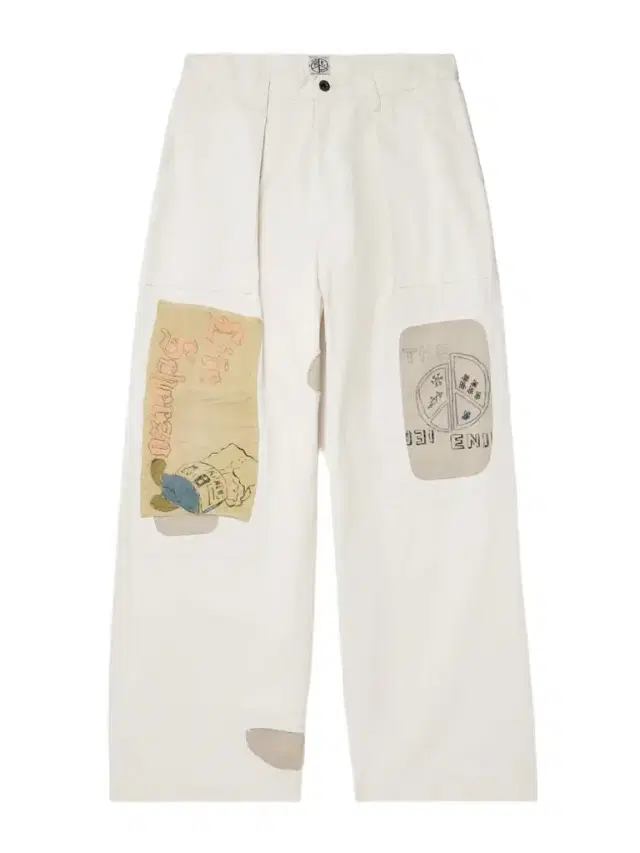 Fatigue Wide-Leg Patchwork Cotton-Twill Trousers - Men