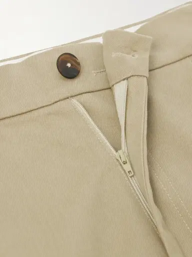 Studio Nicholson Sorte Wide-Leg Pleated Cotton-Twill Trousers - Men | Thumbnail 6