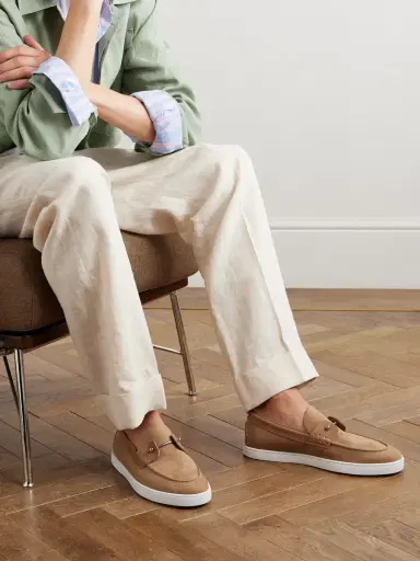 Christian Louboutin Chambeliboat Nubuck Loafers - Men | Thumbnail 2 Christian Louboutin Chambeliboat Nubuck Loafers - Men | Thumbnail 2