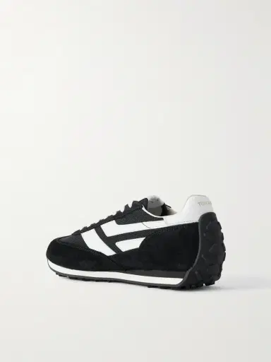 Tom Ford Mesh and Leather-Trimmed Suede Sneakers - Men | Thumbnail 4 Tom Ford Mesh and Leather-Trimmed Suede Sneakers - Men | Thumbnail 4