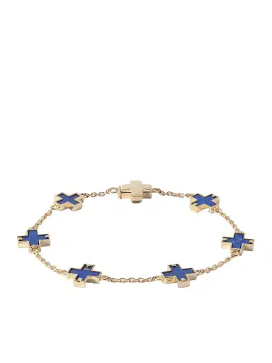 LUIS MORAIS 14-Karat Gold Lapis Lazuli Bracelet - Men | Thumbnail 1
