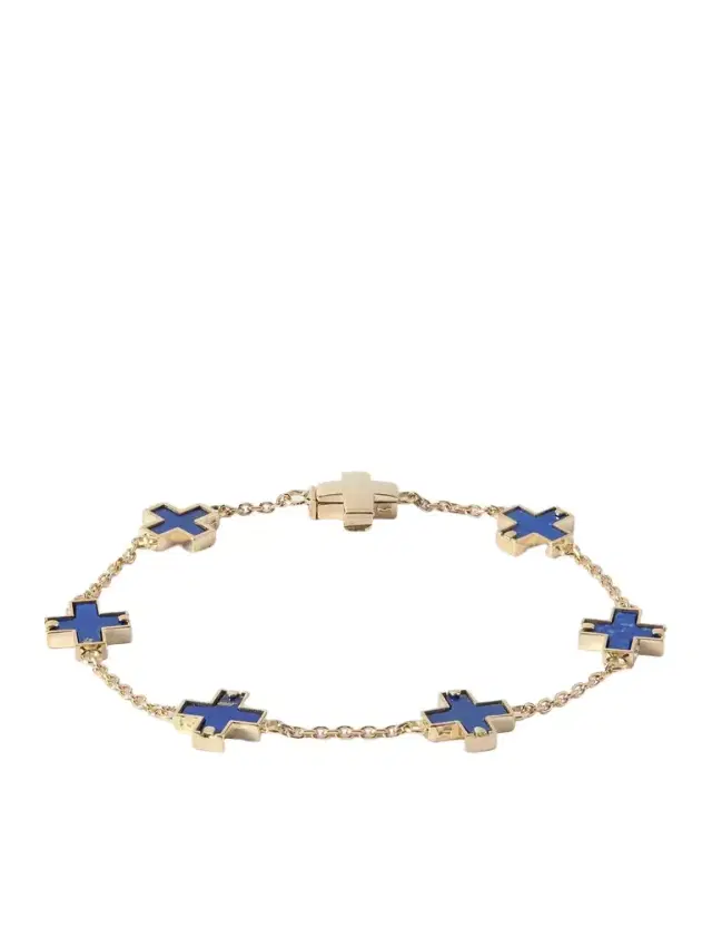 14-Karat Gold Lapis Lazuli Bracelet - Men