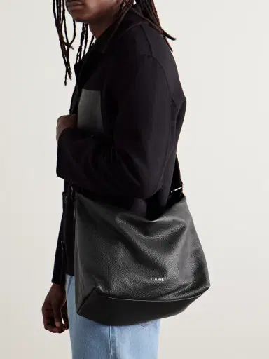 Loewe Cubi Full-Grain Leather Messenger Bag - Men | Thumbnail 2 Loewe Cubi Full-Grain Leather Messenger Bag - Men | Thumbnail 2