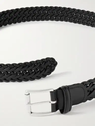 Anderson's 3.5cm Woven Leather Belt - Men | Thumbnail 2 Anderson's 3.5cm Woven Leather Belt - Men | Thumbnail 2