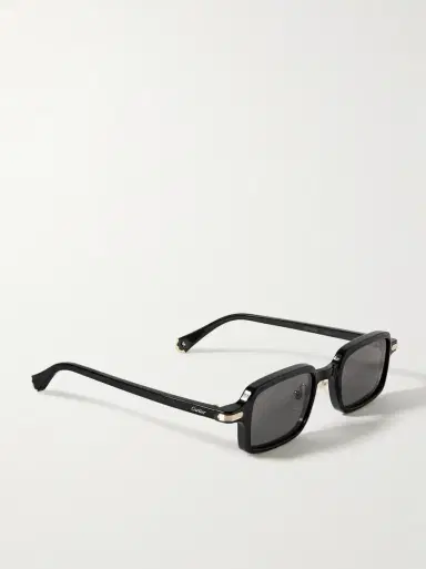 Cartier Eyewear Rectangular-Frame Acetate Sunglasses - Men | Thumbnail 4 Cartier Eyewear Rectangular-Frame Acetate Sunglasses - Men | Thumbnail 4