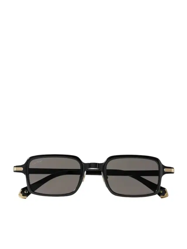 Cartier Eyewear Rectangular-Frame Acetate Sunglasses - Men