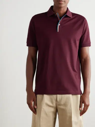 Paul Smith Cotton-Piqué Polo hirt - Men | Thumbnail 3