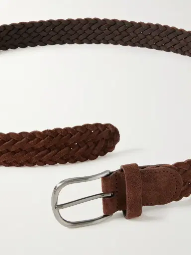 Anderson's 3.5cm Woven Suede Belt - Men | Thumbnail 2