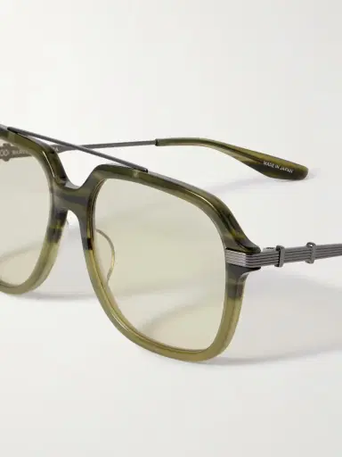 BARTON PERREIRA D. Ellis Aviator-style Acetate And Titanium Sunglasses | Thumbnail 4