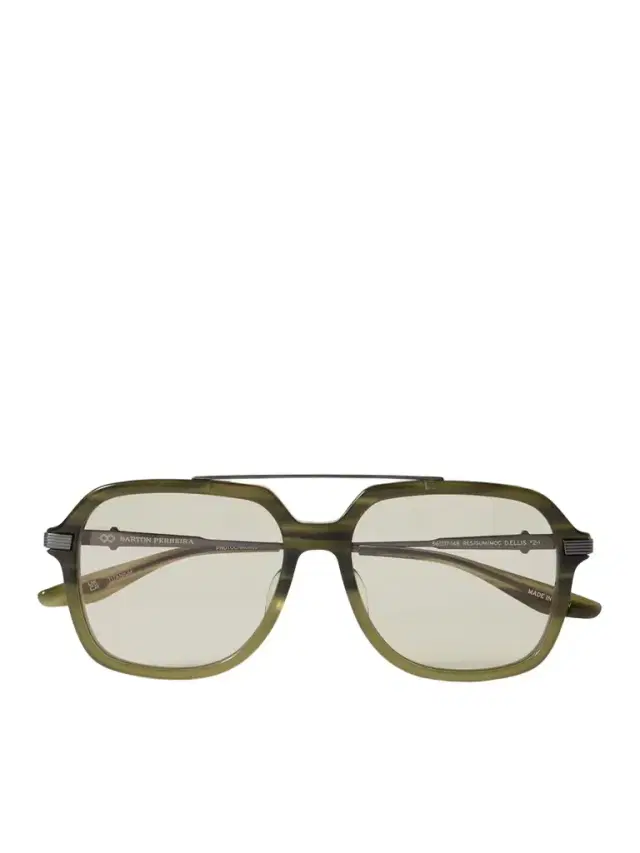 BARTON PERREIRA D. Ellis Aviator-style Acetate And Titanium Sunglasses