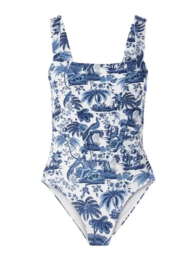 Adelaide Paneled Printed Recycled Swimsuit