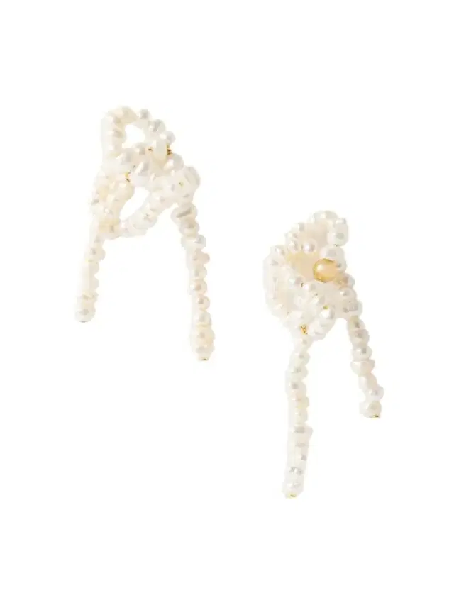 Completedworks The Break Between The Clouds Recycled Gold Vermeil Pearl Earrings