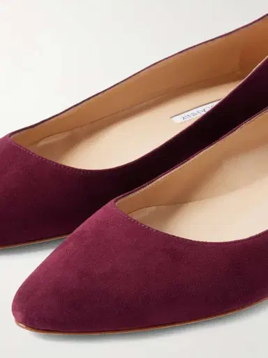 Manolo Blahnik Bb Suede Ballet Flats | Thumbnail 4