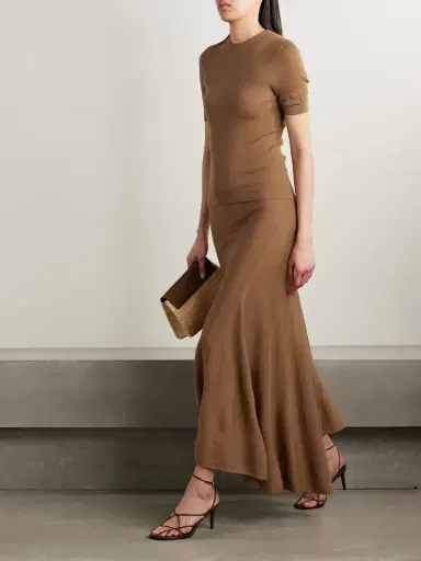Khaite Asymmetric Wool-blend Midi Skirt | Thumbnail 2 Khaite Asymmetric Wool-blend Midi Skirt | Thumbnail 2