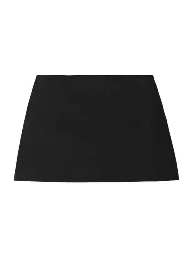 Jett Wool And Silk-blend Faille Mini Skirt