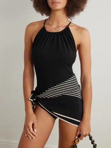 TOTEME Gathered Open-back Swimsuit | Thumbnail 2
