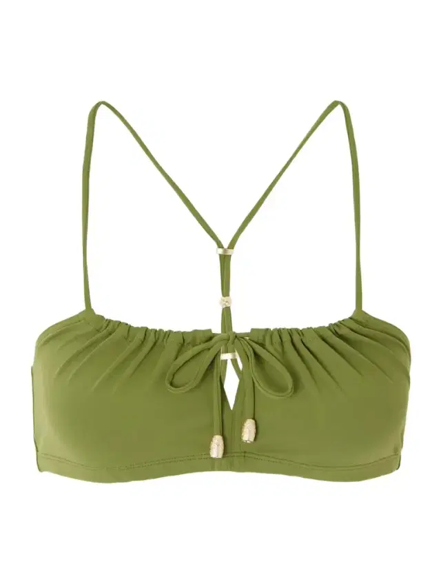 Abysses Cutout Embellished Bikini Top