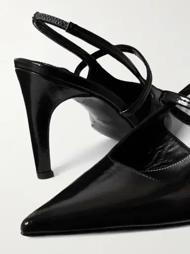 TOTEME Glossed-leather Slingback Pumps | Thumbnail 4 TOTEME Glossed-leather Slingback Pumps | Thumbnail 4