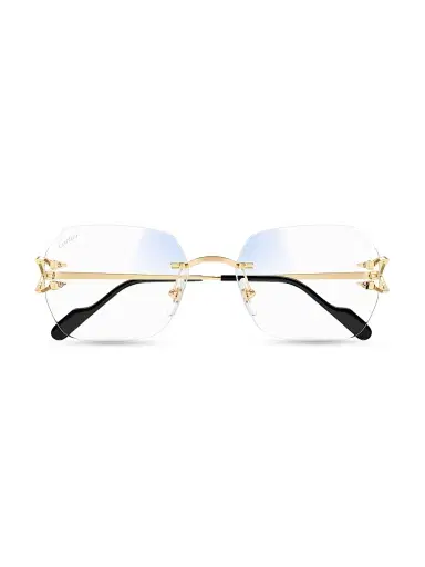 Cartier Women's C Décor 24K Gold-Plated 57MM Glasses - Gold Clear | Thumbnail 2 Cartier Women's C Décor 24K Gold-Plated 57MM Glasses - Gold Clear | Thumbnail 2