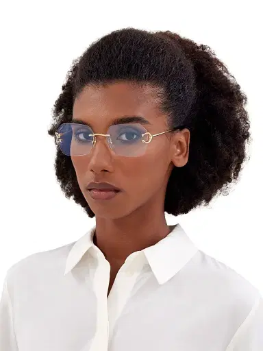 Cartier Women's C Décor 24K Gold-Plated 57MM Glasses - Gold Clear | Thumbnail 4 Cartier Women's C Décor 24K Gold-Plated 57MM Glasses - Gold Clear | Thumbnail 4