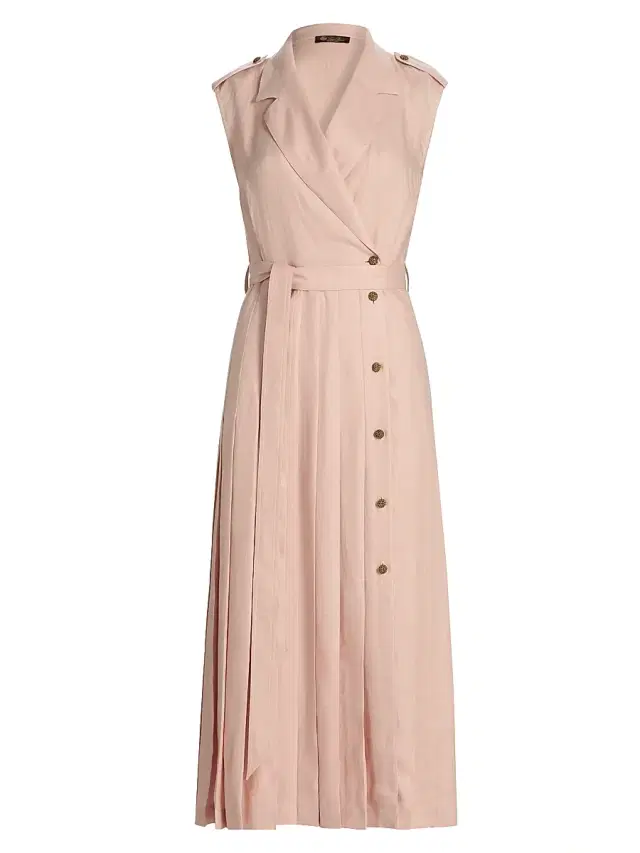 Women's Bryce Twill Trench Midi-Dress - Pineapple Rose