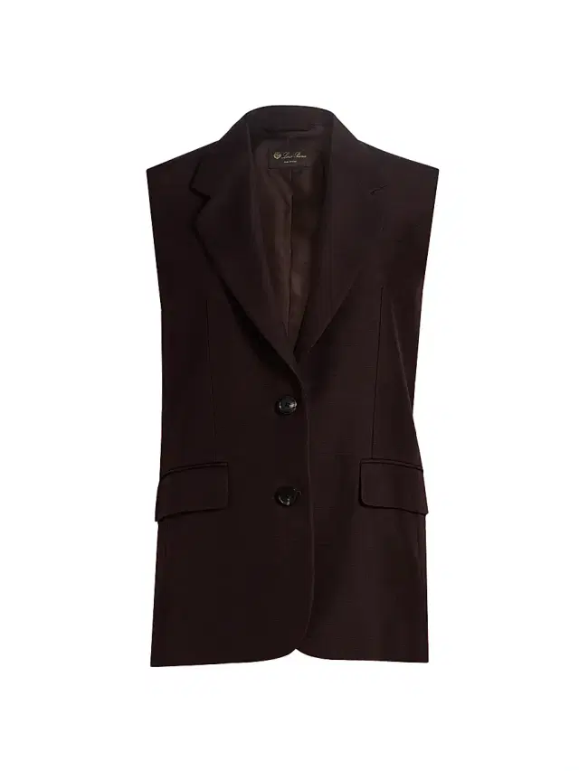Women's Cedric Textured Silk Vest - Carobbean