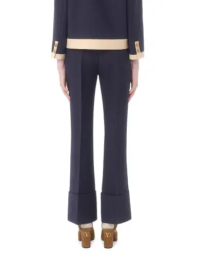 Valentino Garavani Women's Crepe Couture Pants - Blue - Size 2 | Thumbnail 3 Valentino Garavani Women's Crepe Couture Pants - Blue - Size 2 | Thumbnail 3