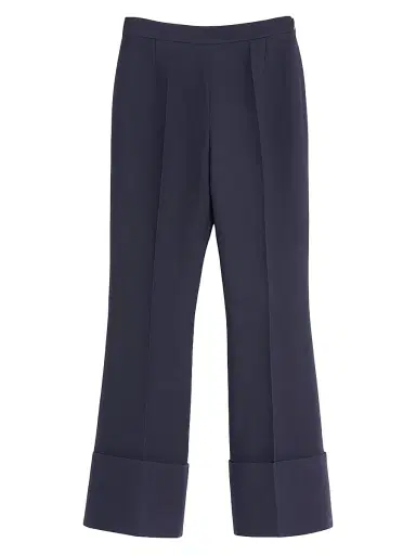 Valentino Garavani Women's Crepe Couture Pants - Blue - Size 2 | Thumbnail 1 Valentino Garavani Women's Crepe Couture Pants - Blue - Size 2 | Thumbnail 1