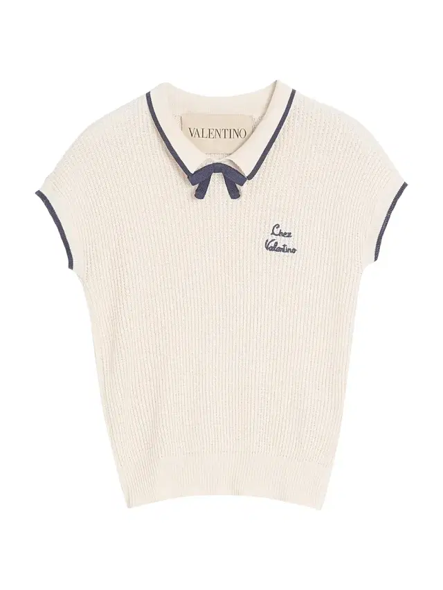 Valentino Garavani Women's Cotton Top - Birch Provence Blue