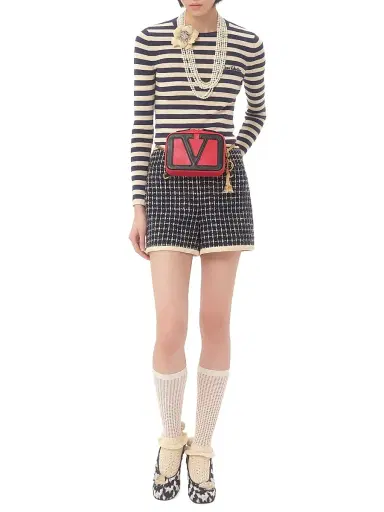 Valentino Garavani Women's Cotton Sweater - Birch Provence Blue - Size Large | Thumbnail 8