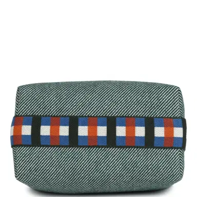 HERMÈS Hermes Bride-A-Brac Au Carre Case PM Vert Foret H Natte Canvas and Wool Palladium Hardware | Thumbnail 6 HERMÈS Hermes Bride-A-Brac Au Carre Case PM Vert Foret H Natte Canvas and Wool Palladium Hardware | Thumbnail 6