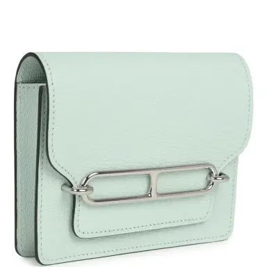 HERMÈS Hermes Roulis Slim Wallet Vert Fizz Chevre Palladium Hardware | Thumbnail 2