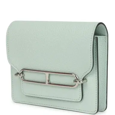 HERMÈS Hermes Roulis Slim Wallet Vert Fizz Chevre Palladium Hardware | Thumbnail 5