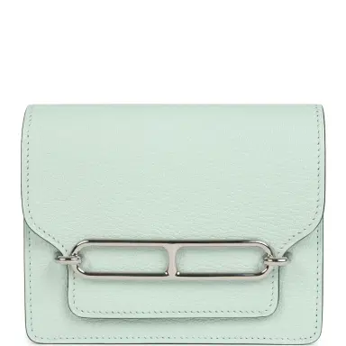 HERMÈS Hermes Roulis Slim Wallet Vert Fizz Chevre Palladium Hardware | Thumbnail 1