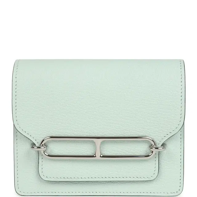 hermes Hermes Roulis Slim Wallet Vert Fizz Chevre Palladium Hardware