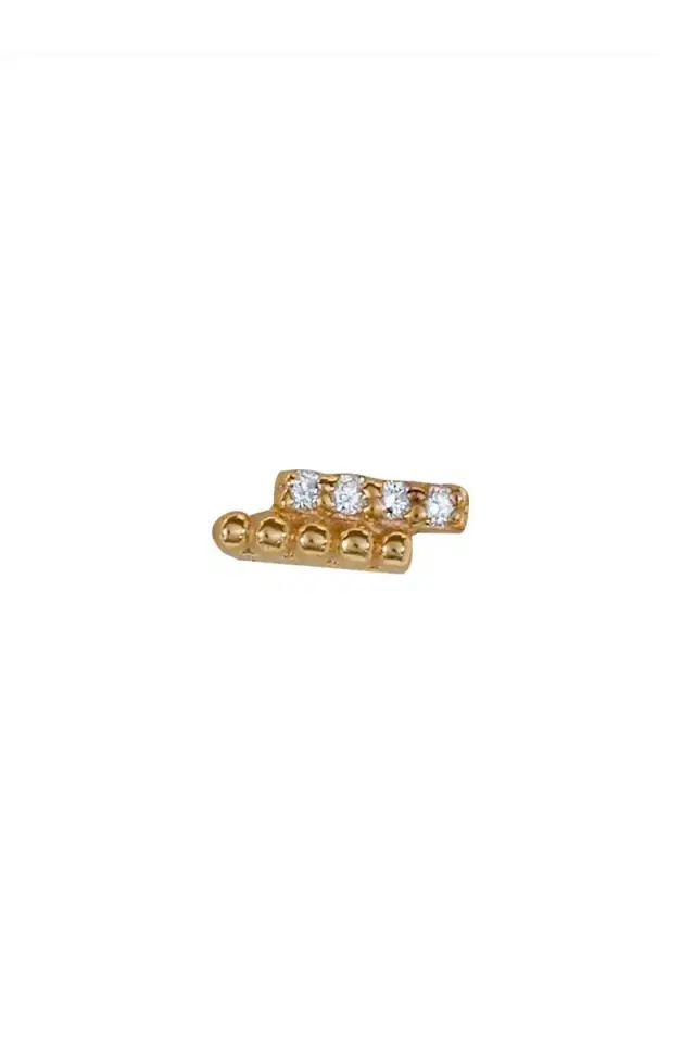 Diamond Bar Dew Drop Ear End