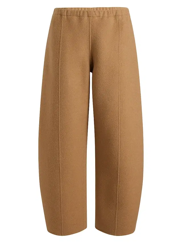 Women's Clover Fleece Wool Pants - Camel